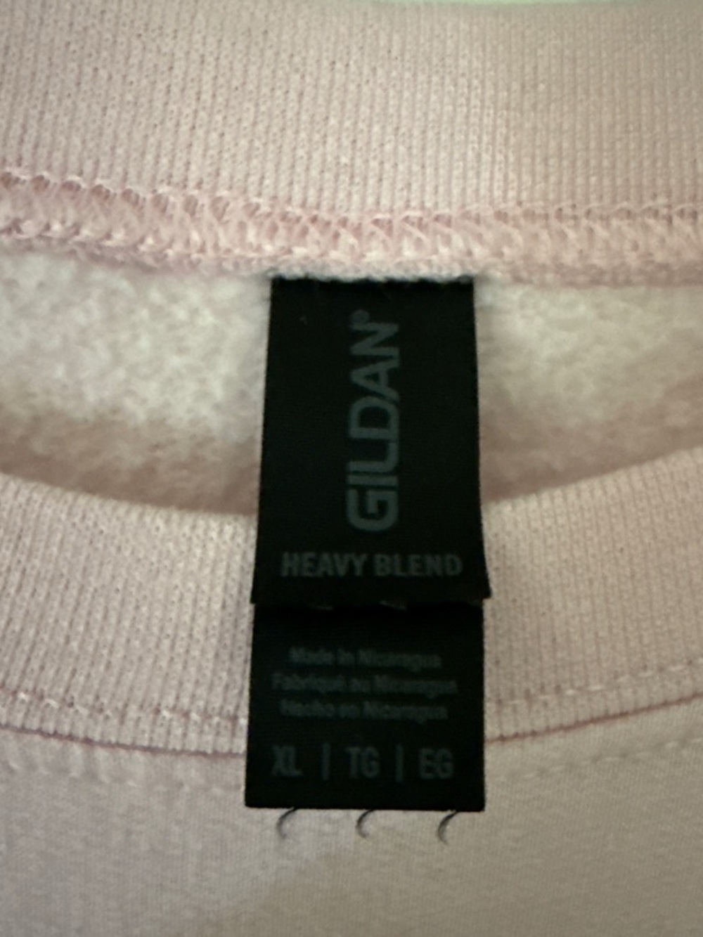 Gildan Light Pink Rudolph The Red-Nosed Reindeer Crewneck Sweatshirt - Picture 2 of 4